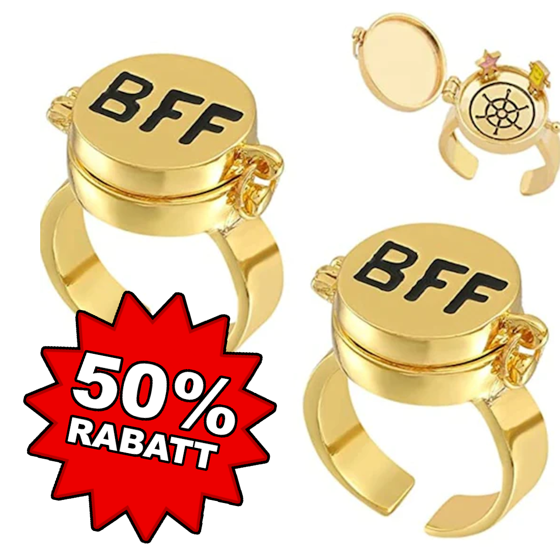 Beste Freunde für immer Ringe - SpongeBob