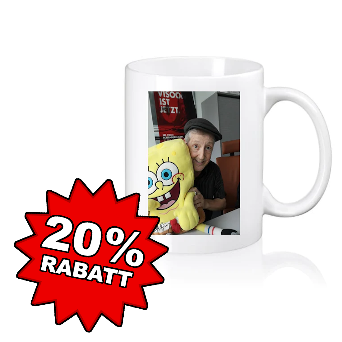 Becher: Santiago & SpongeBob - Fotodruck