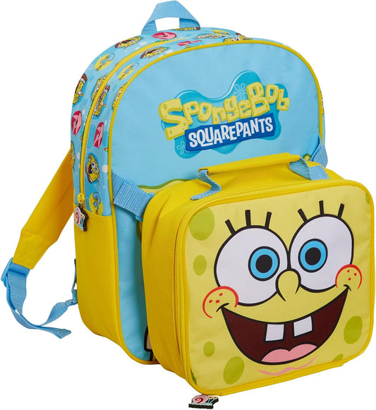 SpongeBob SquarePants Kinder-Rucksack mit kühler, isolierter Lunchtasche