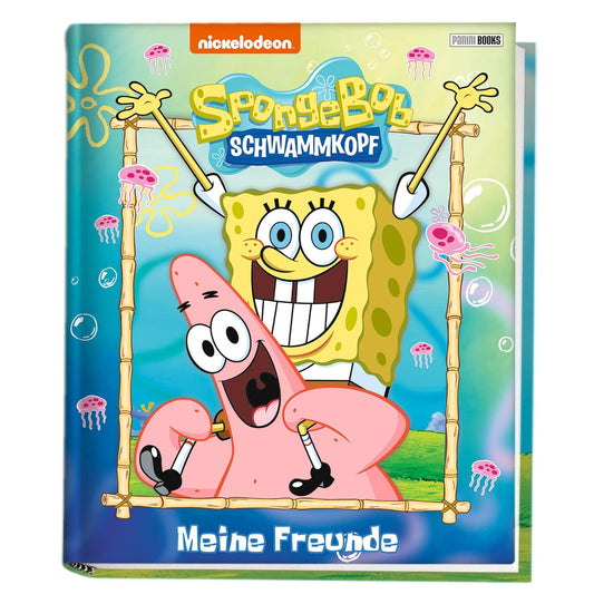 SpongeBob Schwammkopf: Meine Freunde: Kindergartenfreundebuch mit wattiertem Cover signiert von Santiago