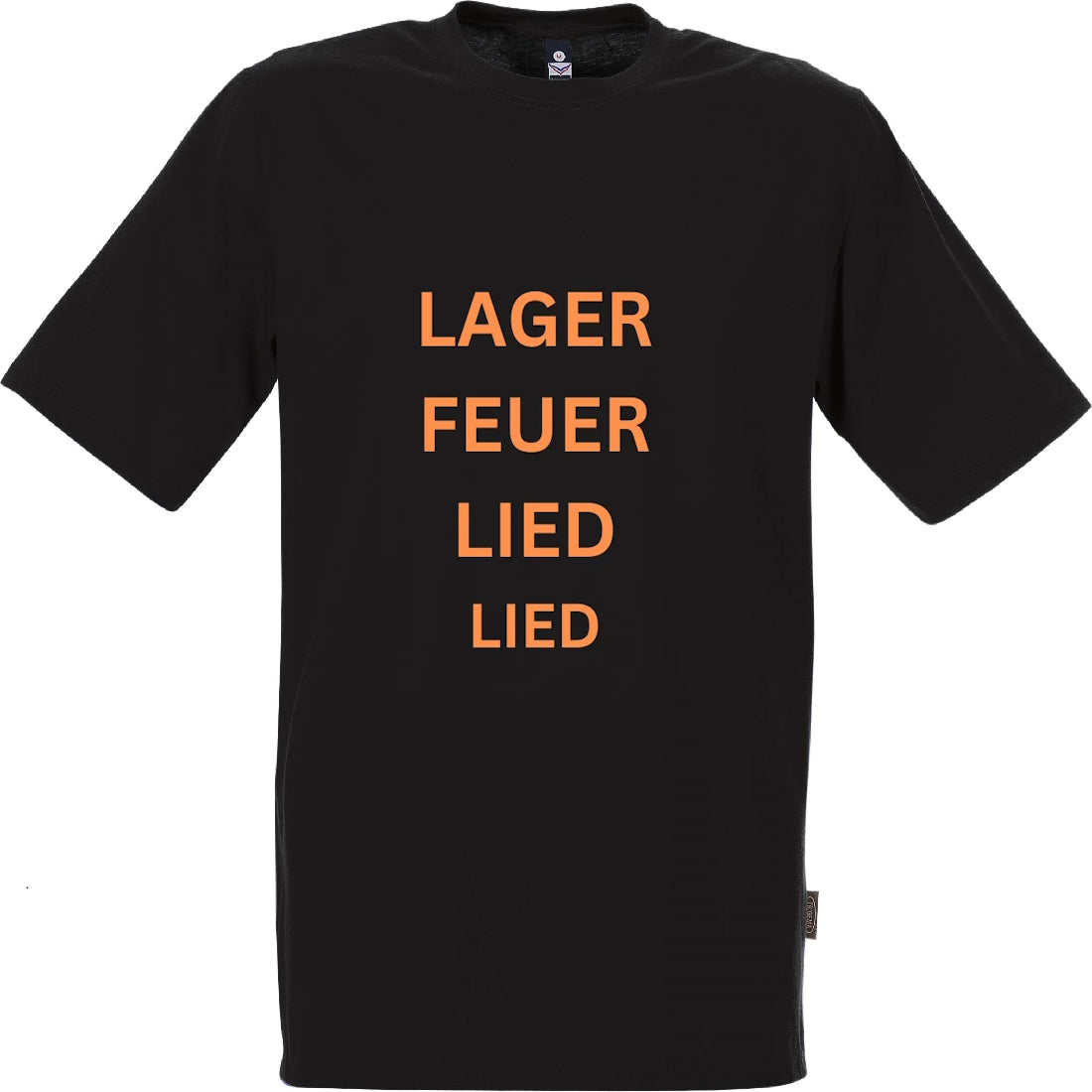 T-Shirt Schwarz "Lagerfeuerlied Lied"