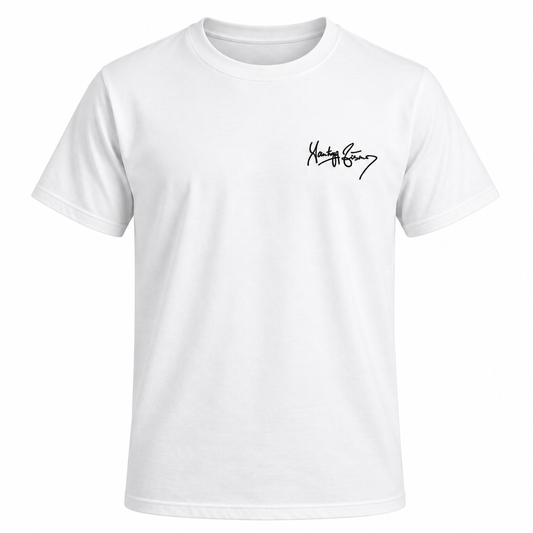 Santiago Ziesmer Autogramm Kollektion T-Shirt - weiß
